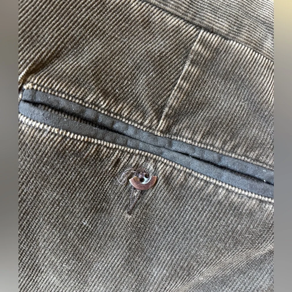 Orvis micro corduroy pleated cuff pants mens 34